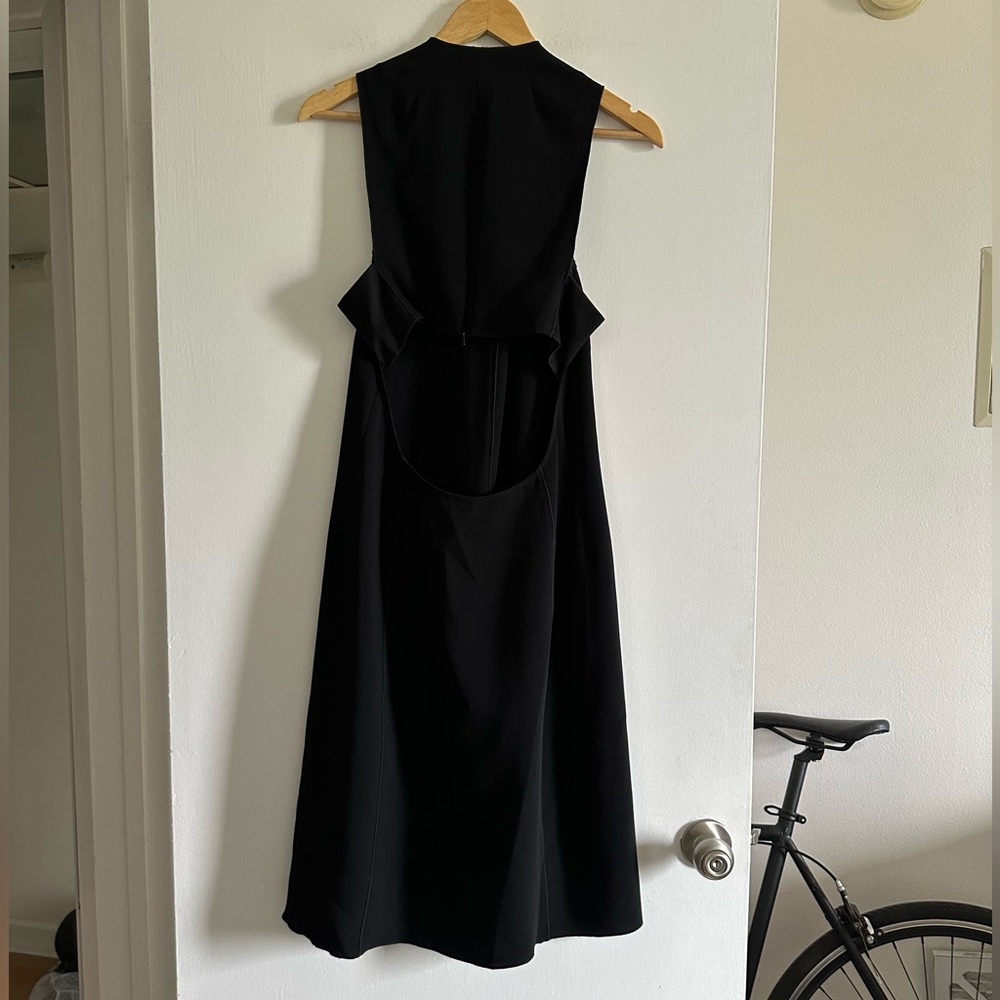 Rag & Bone Black Designer Silk Open Blend Fernanda Cocktail Dress size 8 EUC - Picture 5 of 8